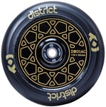 District Zodiac Trottinette À Roulette Roue Creuse 110 Mm Noir/PU Or