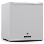 Refrigerator28L Mini Fridge Glass Door Drinks Fridge Small Skincare White