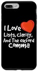 iPhone 7 Plus/8 Plus Oxford Comma Grammar Geek Funny Grammar English Teacher Case