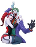 Jokern och Harley Quinn stor byst 37,5 cm handmålad officiellt licensierad