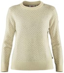Fjallraven Women's Övik Nordic Sweater Sweatshirt, White, M UK