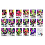 Cartes De Jeu D'étiquette Ndavid En Pvc Pour Amiibo Splatoon,Switch,2,3,3 Pièces,3-23 Pièces - Type 17pcssmall Card