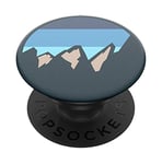 PopSockets PopGrip - Support et Grip pour Smartphone et Tablette avec Un Top Interchangeable - Peaks Blue