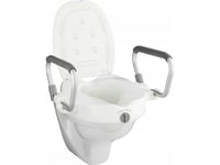 4World Bidet Sete Secura Toalettsete, Hevet, Med 2 Integrerte Støttebraketter, Maksimal Belastning 130 Kg, Hvit, Wenko