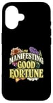 iPhone 16 Manifesting Good Fortune Floral Inspiration Case