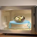 (Blue)Multifunctional Plastic Microwave Oven New Ting Layered Steaming