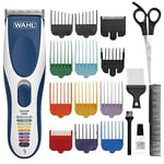 Pro Cordless Hair Clipper Kit Neck Duster Colour Coded Combs Hair