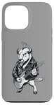 Coque pour iPhone 13 Pro Max Heavy Metal Bison Hard Rock Buffalo Electric Guitar