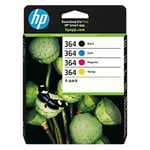 HP 364 Original Ink Cartridge N9J73AE Black, Cyan, Magenta, Yellow Pack of 4 Multipack