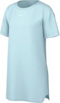 Nike Robe W NSW Essntl SS Dress Tshrt, Glacier Blue/Sail, DV7882-474, 2XL