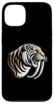 Coque pour iPhone 13 Sabertooth Puissant Rugissement Épique