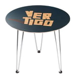 Decorsome x Hitchcock Vertigo Wooden Side Table - Silver