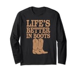 Old Western Film Fan Classic Cowboy Culture and Wild West Long Sleeve T-Shirt