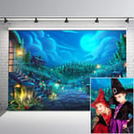 Nouveau Halloween Toile de Fond Halloween Nuit fête Photo Fond 7x5ft Dessin animé Fantastique Halloween décors Photo Studio Accessoires