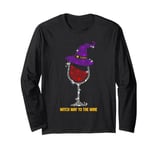 Witch Way To The Wine Booze Wine Glass Halloween Party Long Sleeve T-Shirt