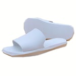 YIDPU Chaussons Sandale Femme Homme,Extra Large Pantoufles D'été Claquette Piscine Salle De Bain,Semelles Plastique Antidérapantes,Légères Imperméables,Plage Garçons Filles Enfants,Blanc,36/37