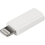 StarTech.com Adaptateur / Convertisseur Apple Lightning à 8 broches vers Micro USB pour iPhone / iPod / iPad - M/F - Blanc (USBUBLTADPW)