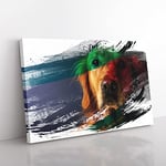 Big Box Art Golden Retriever Dog 2 V2 Canvas Wall Art Print Ready to Hang Picture, 76 x 50 cm (30 x 20 Inch), Multi-Coloured