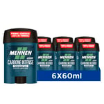 Mennen NATURAL FORCE Deodorant d'origine naturelle homme 48H stick large sans alcool anti traces - Lot de 6