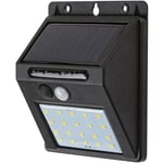 Applique solaire Ostrava IP44 1,3W 100lm 4000K led capteur lampe solaire noir Rabalux