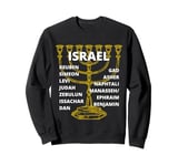 Tribes of Israel Menorah Sweatshirt