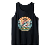 The Ultimate Fisherman - Funny retro Jesus Tank Top