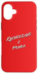 iPhone 16 Plus Knowledge is Power Typografic Case