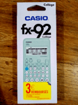 Calculatrice Scientifique Spéciale Collège Casio FX-92  Formules & Graphiques