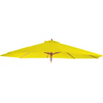 HHG - Toile de rechange pour parasol Florida, Toile de rechange pour parasol, ø 3,5m polyester 8 baleines, jaune