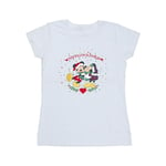 Disney Dam/Kvinnor Mickey Mouse Mickey Minnie Jul Bomull White L