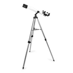 Nedis Teleskop | Bländare: 70 mm | Brännvidd: 700 mm | Finderscope: 5 x 24 | Maximal arbetshöjd: 125 cm | Tripod | Svart / Vit