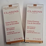 Clarins Extra-Firming Youthful Lift Neck & Décolleté Cream 2 x 5ml - Travel Size