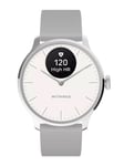 Withings Scanwatch Light 37mm 550104 Hybrid smartklocka, Vit tavla, Grått armband