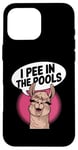 iPhone 16 Pro Max Funny Llama Confession "I Pee In The Pools" Sarcastic Humor Case