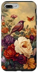 iPhone 7 Plus/8 Plus Vintage Victorian Era Inspired Rose & Violet Floral Design Case