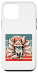 Coque pour iPhone 12 mini Fox neuf queues kitsune mythique stylisé énergie mystique