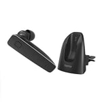 Hama MyVoice2100 Bluetooth Headset One-Ear Mono Headset Bluetooth 5.0, 80 Hours Battery, Wireless Headset for 2 Devices, Ear Hook S/L, Ideal for Glasses Wearers, In-Ear Ear Pads S/M/L, Charging Cable