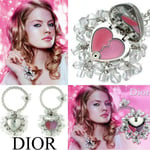 100%AUTHENTIC Exclusive DIOR PRETTY CHARMS JEWEL CRYSTAL Lipstick HEART LOCKET