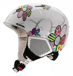 ALPINA Unisexe - Enfants, CARAT LX Casque de ski, patchwork-flower, 54-58 cm