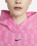 WOMENS NIKE TECH PACK FLEECE HOODIE SIZE S OVERSIZED (CZ8930 639) PINK