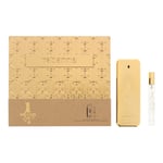 Paco Rabanne Mens 1 Million Eau de Toilette 100ml + 10ml Travel Spray Gift Set - One Size