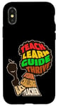 iPhone X/XS Afro Teacher African American Inspirational Word Cloud Case