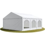 Tente Barnum de Réception 6x6 m premium Bâches amovibles pvc 750 n blanc + Cadre de Sol Jardin