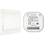 RF433 et WiFi Télécommande sans Fil Interrupteur d'éclairage, Pas de Batterie & câblage & hub requis, Compatible avec Alexa Google Home Tuya Smart