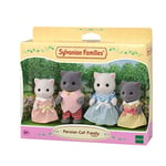 Sylvanian Families - La famille Chat Persan - Set 4 figurines - Plongez dans l'univers de la famille Sylvanian - Figurines animaux miniatures - Jouet enfant 3 ans et + - 5455