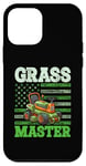 Coque pour iPhone 12 mini Grass Master USA Flag Tondeuse à gazon