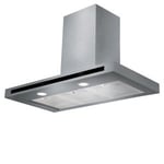 Rangemaster HLTHDS90SS Hi-Lite 90cm Flat Chimney Hood In Stainless Steel