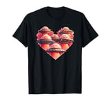 Funny UFO Alien Heart Valentine UFO Womens Boys Mens Kids T-Shirt