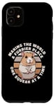 Coque pour iPhone 11 Hamster doré Making World A Furrier Place