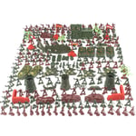 1 Jeu De Jouet Militaire Modèle Figurine Soldats Soldats Chiffres Pose Soldats Fusée Réservoirs Tourelle Enfants Garçon Cadeau Jouets Kit